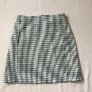 Brandy Melville John Galt Green Plaid Skirt